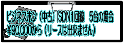 �r�W�l�X�z���i���ÁjISDN1���5��̏ꍇ��90,000����i���[�X�͏o���܂���j